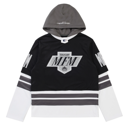 Murd333r.FM LA IC333 Hoodie Hockey Jersey Black