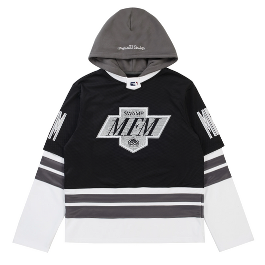 Murd333r.FM LA IC333 Hoodie Hockey Jersey Black