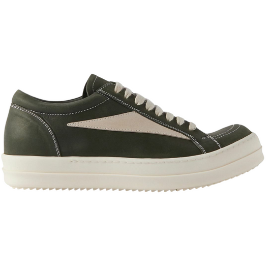 Rick Owens Vintage Sneaks Nubuck Army Green
