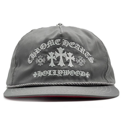 Chrome Hearts Grey Triple Cross Embroidered Gas Station Hat