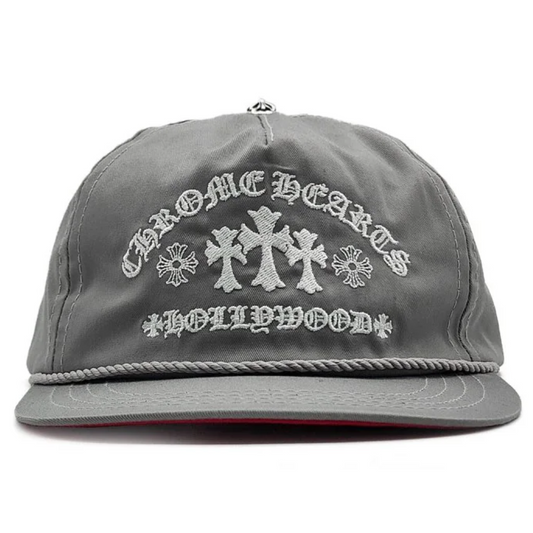 Chrome Hearts Grey Triple Cross Embroidered Gas Station Hat