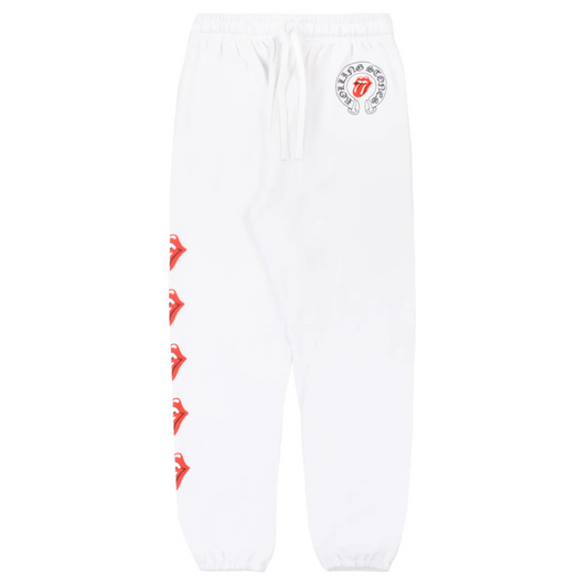Chrome Hearts White Rolling Stones Sweatpants