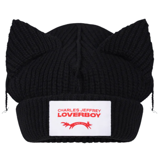 Charles Jeffrey Loverboy Chunky Ears Beanie Black