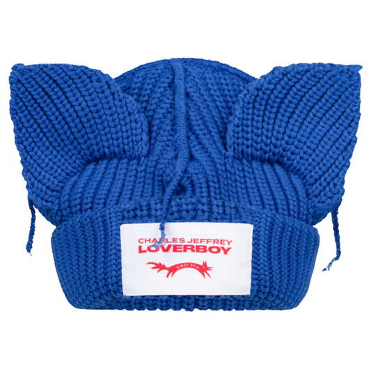 Charles Jeffrey Loverboy Chunky Ears Beanie Blue