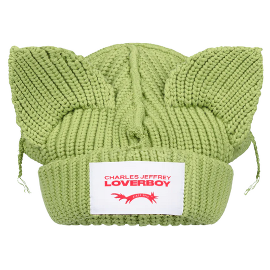 Charles Jeffrey Loverboy Chunky Ears Beanie Green
