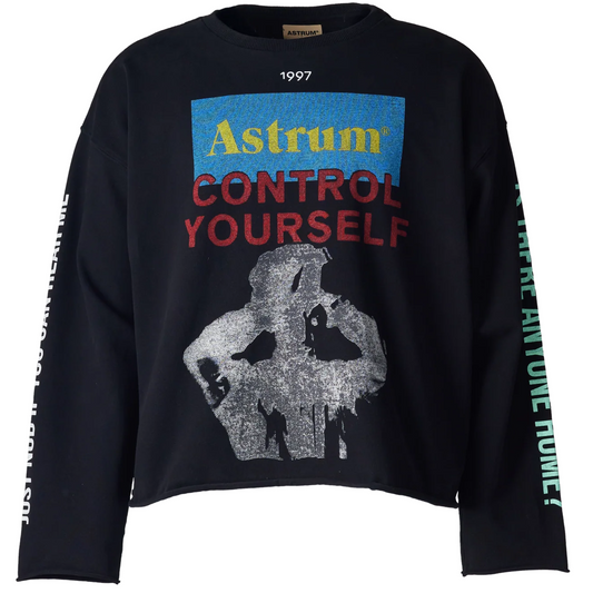 Astrum House Control Yourself Long Sleeve Tee Black