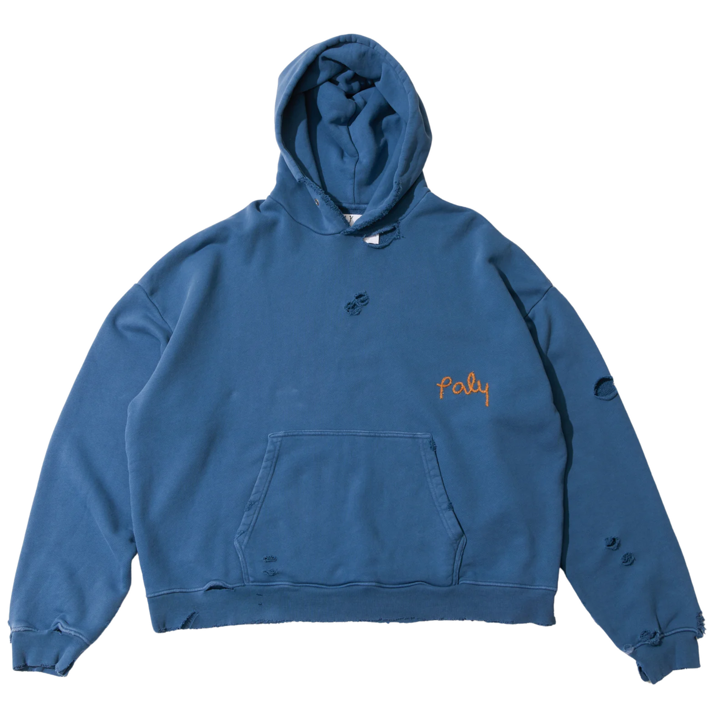 Paly Hollywood Blank Hoodie Blue