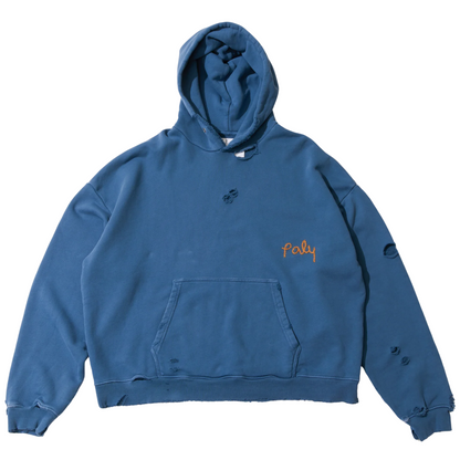 Paly Hollywood Blank Hoodie Blue