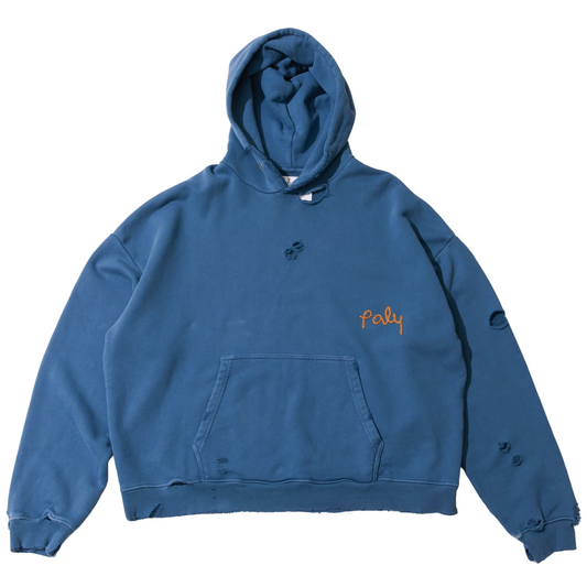 Paly Hollywood Blank Hoodie Blue