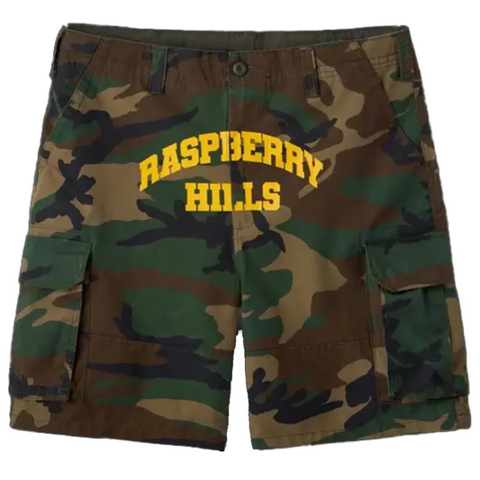 GV Gallery Raspberry Hills 'Camo Logo' Cargo Shorts