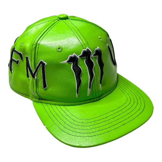 Murd333r FM Leather Monster Logo Hat