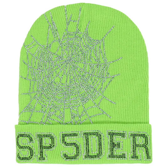 Sp5der Web Beanie Green