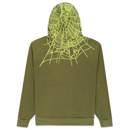 Sp5der Heavy Web Sweatsuit Olive