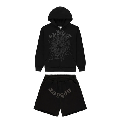 Sp5der OG Web V2 Phantom Sweatsuit Black