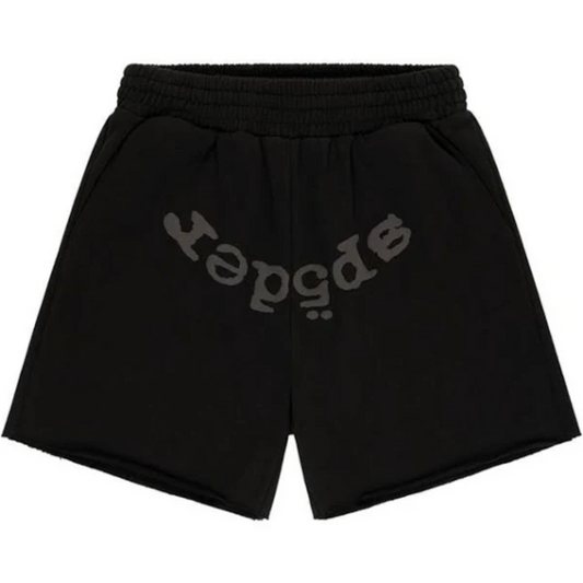 Sp5der OG Web V2 Phantom Sweatshorts Black