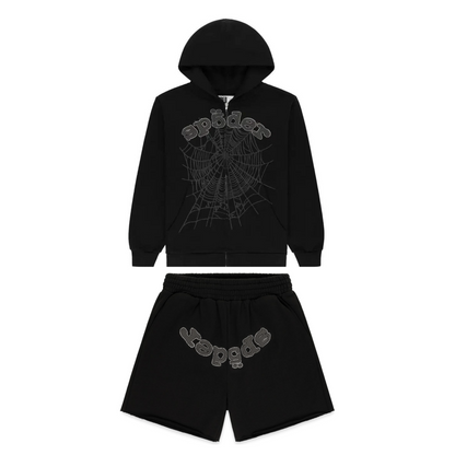 Sp5der OG Web V2 Phantom Stones Sweatsuit Black