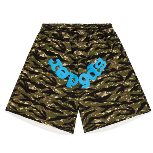 Sp5der OG Web V2 Sweatshort Tiger Camo