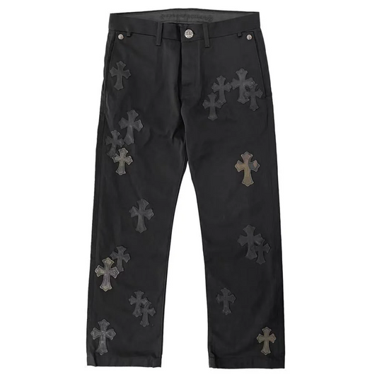 Chrome Hearts Camouflage Cross Black Chinos Jeans