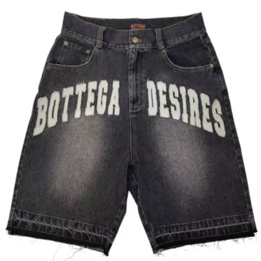 Bottega Desires Denim Shorts Black
