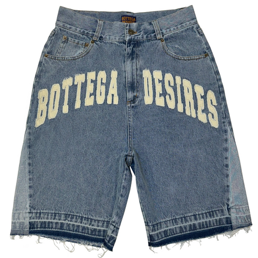 Bottega Desires Denim Shorts Blue