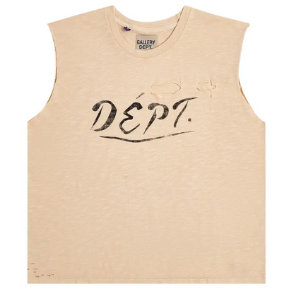 Gallery Dept. Sleeveless Crew Tee 'Archival White'