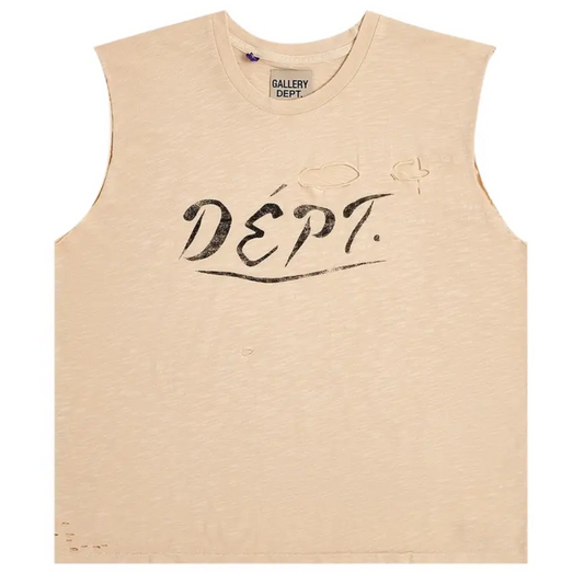 Gallery Dept. Sleeveless Crew Tee 'Archival White'