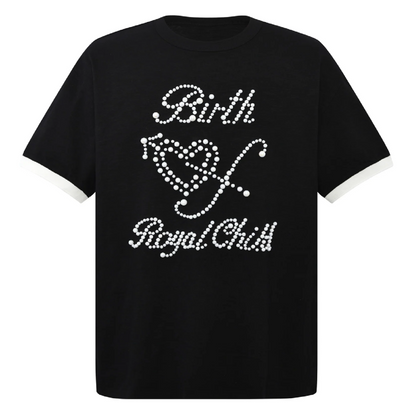 Birth of Royal Child Pearl Patchwork Tee