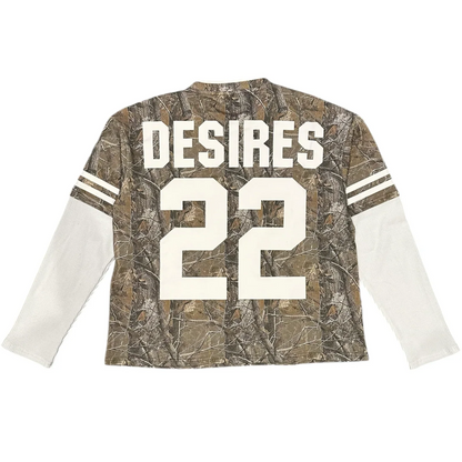 Bottega Desires War Long Sleeve Tee Camo