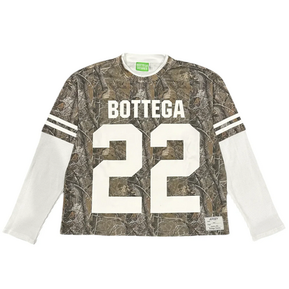 Bottega Desires War Long Sleeve Tee Camo