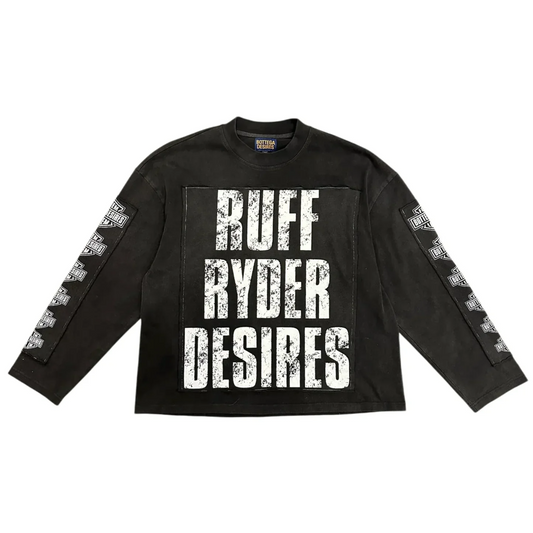 Bottega Desires Ruff Ryder Long Sleeve Tee Black