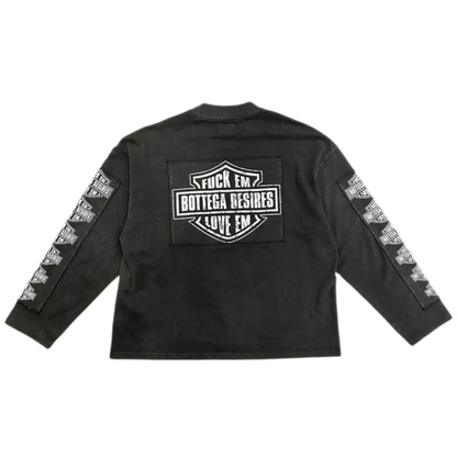 Bottega Desires Ruff Ryder Long Sleeve Tee Black