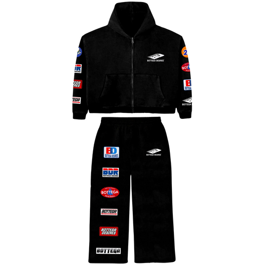 Bottega Desires Patches Sweatsuit Black