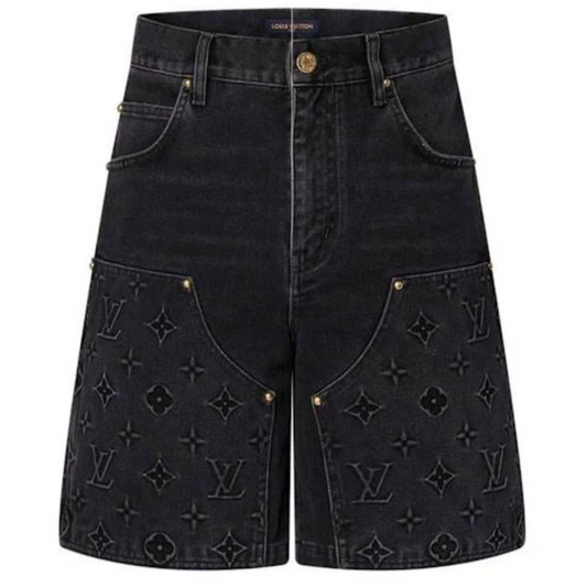 Louis Vuitton Denim Carpenter Shorts Black