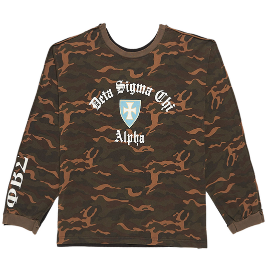 Project G/R Two Faced Outseam Long Sleeve Tee Black/Camo