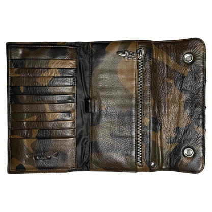 Chrome Hearts Camo Cross Patch Wave Wallet