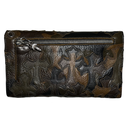 Chrome Hearts Camo Cross Patch Wave Wallet