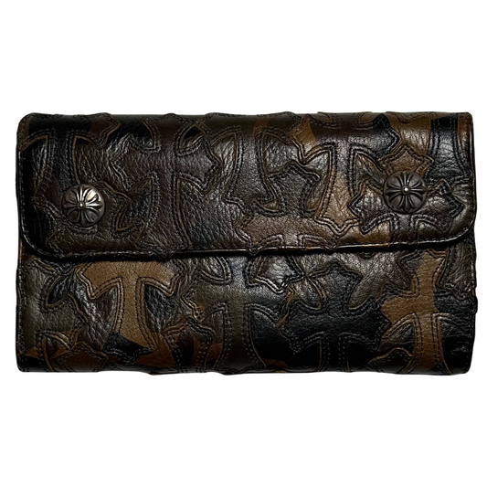 Chrome Hearts Camo Cross Patch Wave Wallet