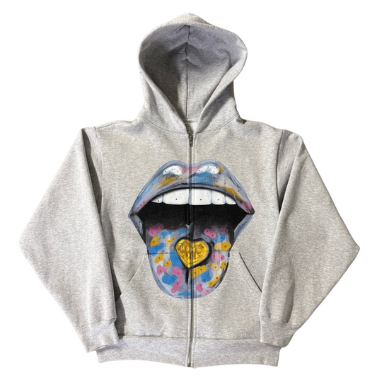Homes!ck X2C Zip Up Hoodie Slate Grey