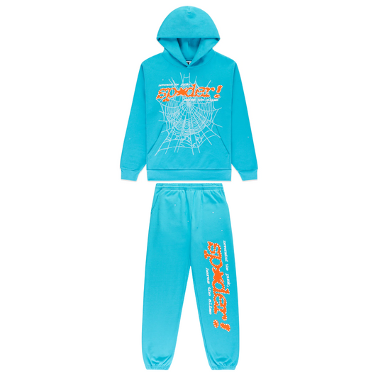 Sp5der Cyan Punk V2 Sweatsuit
