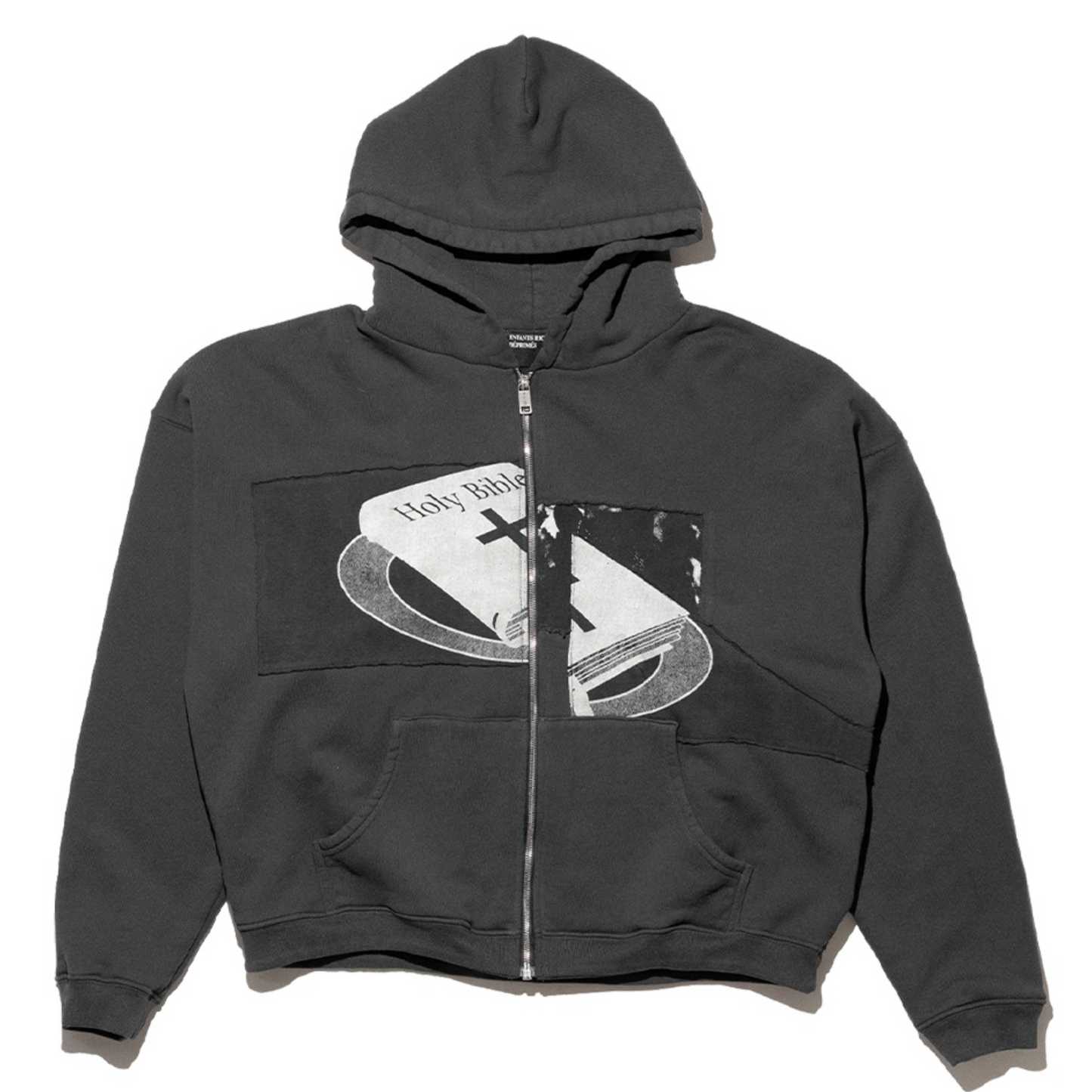 Enfants Riches Déprimés Holy Bible Assemblage Baggy Zip Hoodie Black