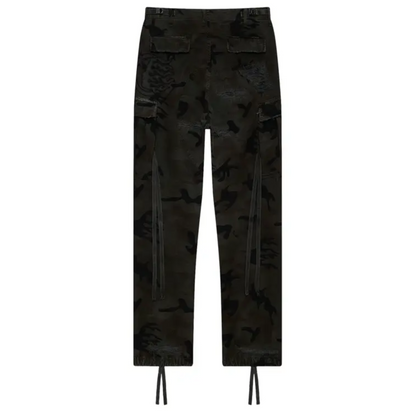 Hellstar Distressed Cargo Pants Black