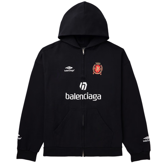 Balenciaga Logo Printed Zipped Hoodie