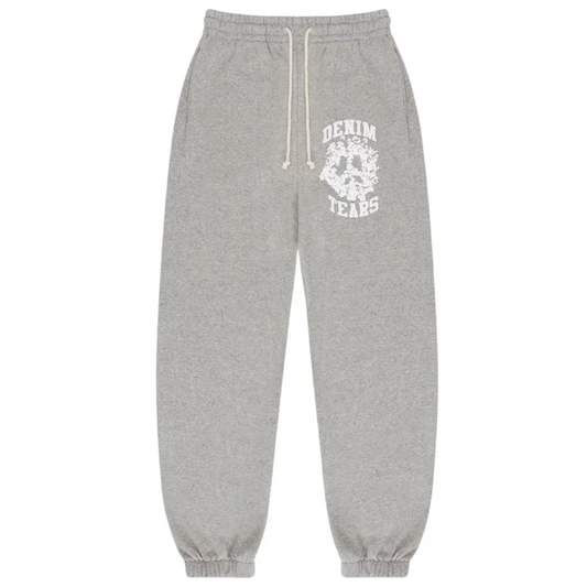 Denim Tears Cotton Wreath Peace University Sweatpants Heather Grey