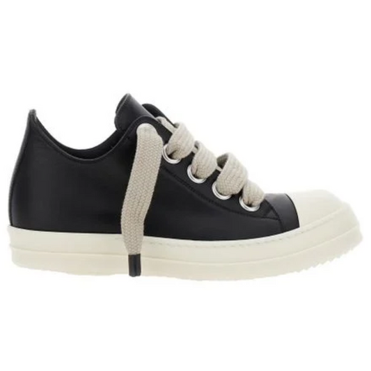 Rick Owens Ramone Low Jumbo Laces Black Pearl