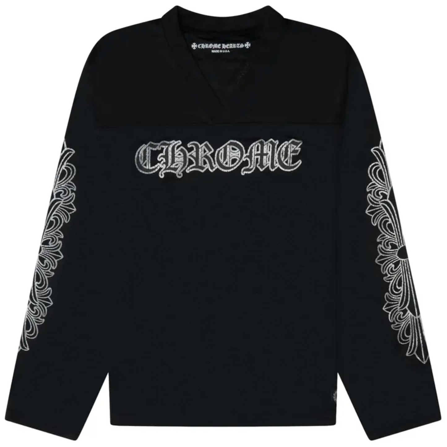 Chrome Hearts Floral Long Sleeve Jersey Set