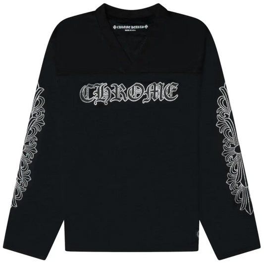 Chrome Hearts Floral Long Sleeve Jersey Set