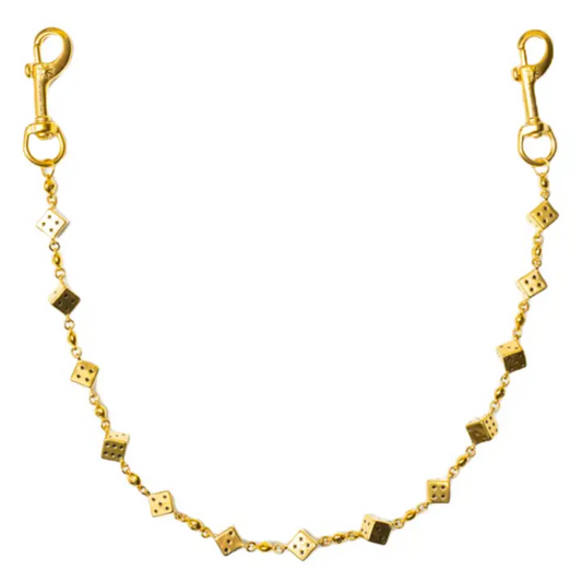 Starchain World Gold Dice Wallet Chain Stoneless