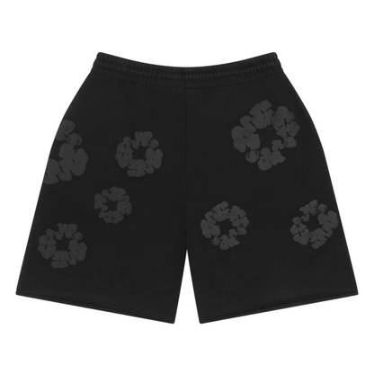 Denim Tears The Cotton Wreath Shorts Mono Black