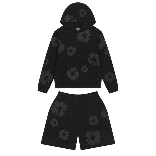 Denim Tears The Cotton Wreath Sweatsuit Mono Black
