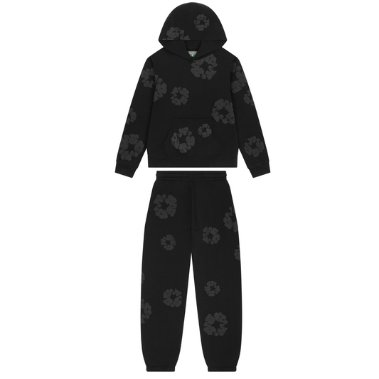 Denim Tears The Cotton Wreath Sweatsuit Mono Black
